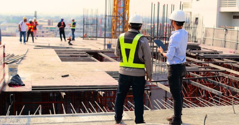image of construction crew monitoring progress in a cmt software pilot